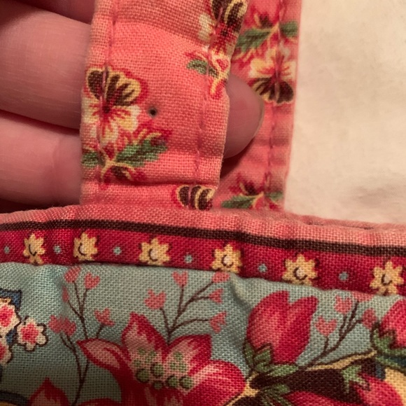 VERA BRADLEY Classic Tote Pink Pansy Retired - Picture 2 of 10